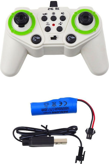Lean Toys Remote Controlled Τηλεκατευθυνόμενος Εκσκαφέας Λευκό