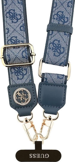 Guess Universal Cbdy 4g Tether Patch Strass Metal Logo Blue Guucnp4dgmb