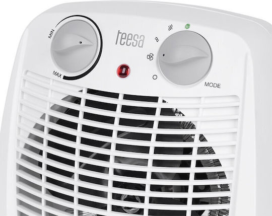 Teesa Αερόθερμο Δωματίου Δαπέδου Λευκό 2000W