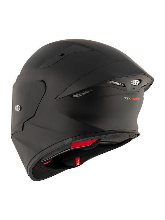 KYT TT-Revo Plain Mat Black Motorcycle Helmet Full Face ECE 22.06 1500gr