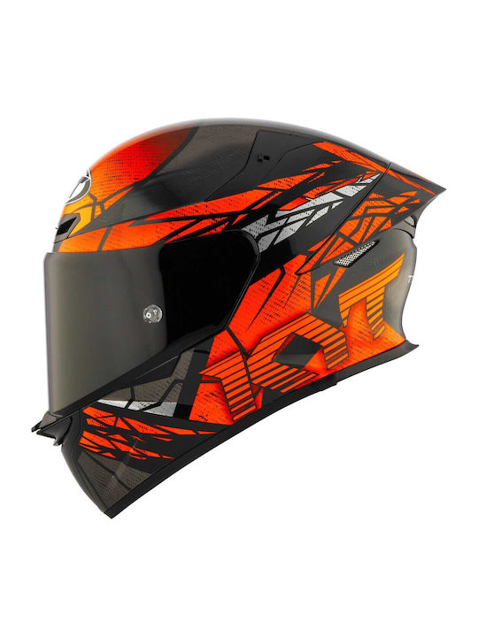 KYT TT-Revo Combustion Orange Каска За Мотор Full Face ECE 22.06 1500гр