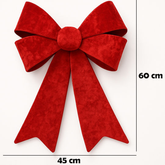 Bakaji Bakaji Christmas Door Wreath 45x60cm Red Door Decoration Christmas