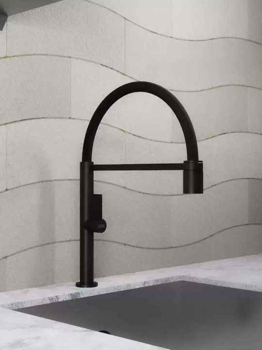 Korman Technik Μπαταρία Κουζίνας Πάγκου Μαύρη Korman Technik Μπαταρία Κουζίνας Πάγκου Μαύρη