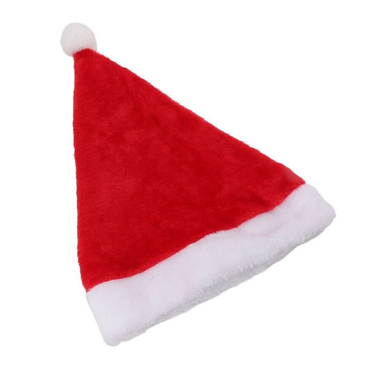 Weihnachts-Kappen Rot mit Muster Weihnachtsmann