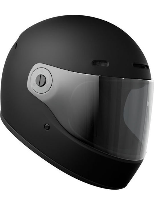 John Doe JD/ONE Frozen Black Motorradhelm Volles Gesicht ECE 22.06