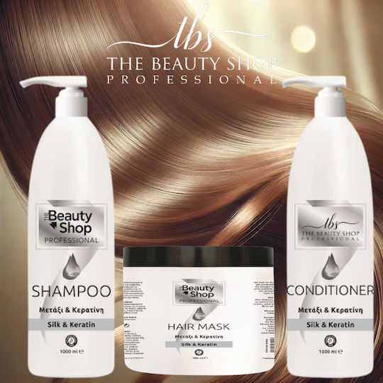 The Beauty Shop Set pentru Îngrijirea Părului pentru Păr Deteriorat cu Șampon, Mască și Balsam 3 Buc