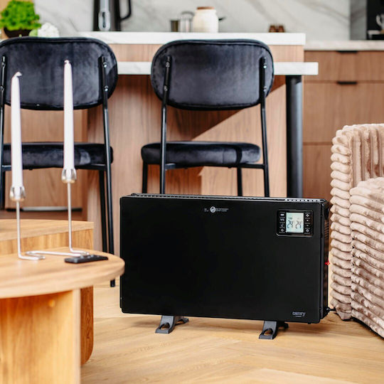 Camry Convector Heater Floor 2000W with Electronic Thermostat 60.5x37.5cm Black