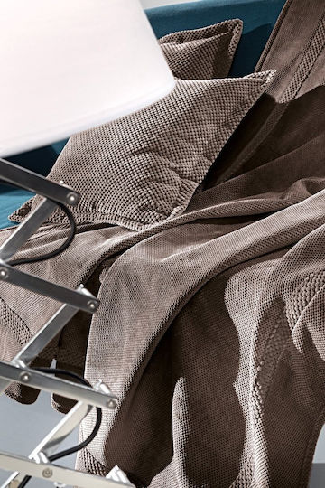 Guy Laroche Rubicon Ριχτάρι Διθέσιου Καναπέ Δύο 'Οψεων 170x250εκ. Choco