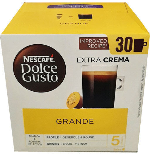 Nescafe Κάψουλες Espresso Grande Συμβατές με Μηχανή Dolce Gusto 30caps