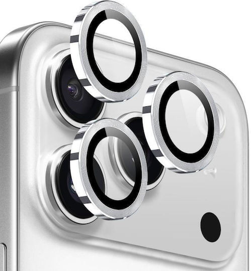 Lens Camera Protection Tempered Glass Silver for the iPhone 17 Pro, iPhone 17 Pro Max