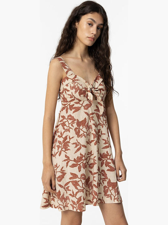 Summer Mini Dress Beige