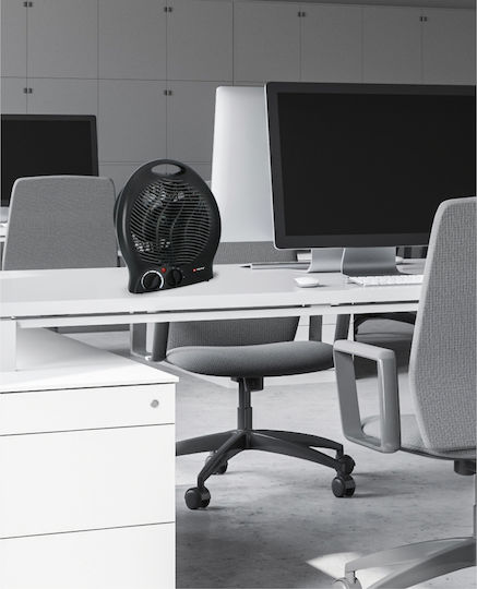 Alpina Appliances Αερόθερμο Δωματίου Δαπέδου Μαύρο 2000W