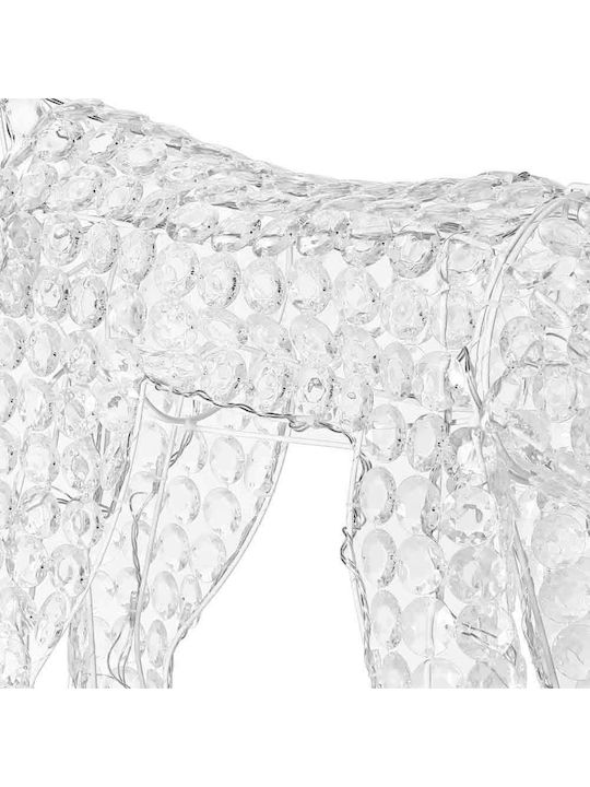 Bakaji Bakaji Rena Illuminated Decorated Reindeer 3D Acrylic 100 Cold White LED Lighting H42 cm