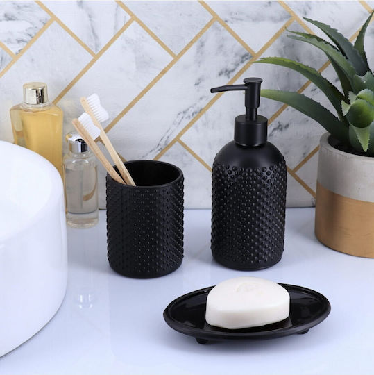 Atmosphera Dispenser Γυάλινο Μαύρο 410ml