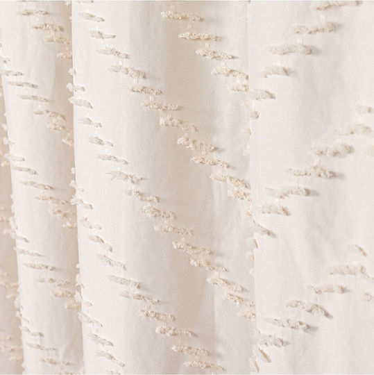 Atmosphera Shower Curtain 180x180cm Ecru