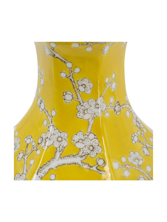 Artekko Διακοσμητικό Βάζο Porzellan Giallo Gelb 18.5x17.5x36cm 1Stück