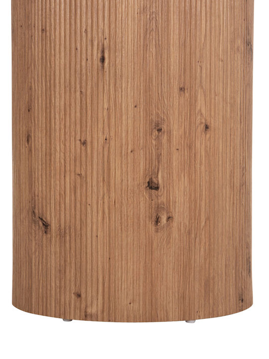 Twil Round Table Dining Room with Ceramic Surface Ceramic, Travertine 126x126x77cm