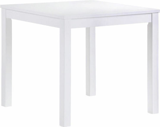 Naturale Square Dining Room Table White Naturale Square Dining Room Table White
