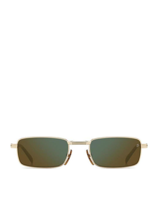 David Beckham Sunglasses Χρυσά with Metal Frame & Green Lens David Beckham Sunglasses Χρυσά with Metal Frame & Green Lens