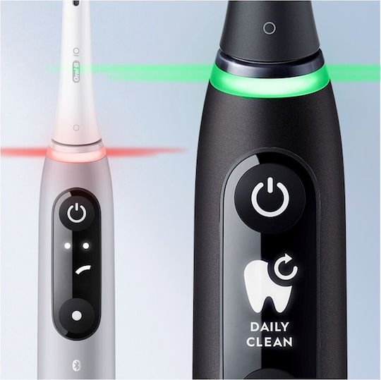 Oral-B iO Series 6s Electric Toothbrush with Timer, Pressure Sensor, and Travel Case Black Lava