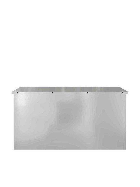 vidaXL vidaXL Outdoor Storage Box Metal 220L Grey M100xP50.5xH50cm