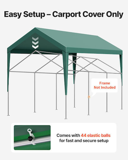 Vevor Κάλυμμα για Κιόσκι Πράσινο με Επίστρωση PU 3x6m
