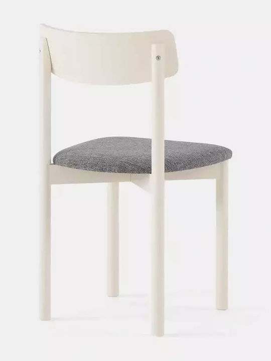 Set Mobila Living Extensibil Alb – 4 Scaune + 1 Bancă 108x69x73cm