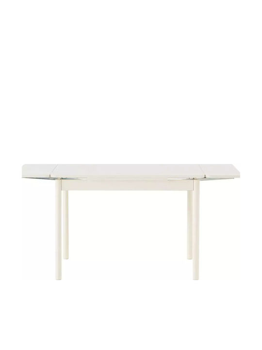 Set Mobila Living Extensibil Alb – 4 Scaune + 1 Bancă 108x69x73cm