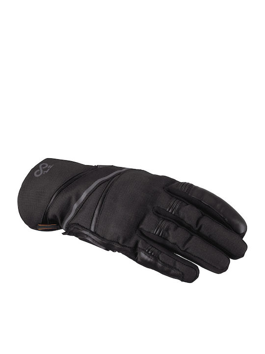 F4 Winter Herren Motorradhandschuhe Wasserdicht Schwarz