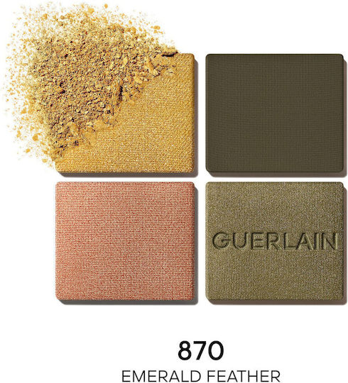 Guerlain Ombres G Eyeshadow Eye Shadow Palette Matte in Solid Form 870 Emerald Feather 4gr