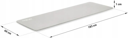 NEO Sport Covor de exerciții fizice Pilates Gri (183x60cm)