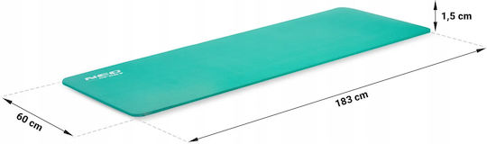 NEO Sport Covor de exerciții fizice Pilates Verde (183x60cm)