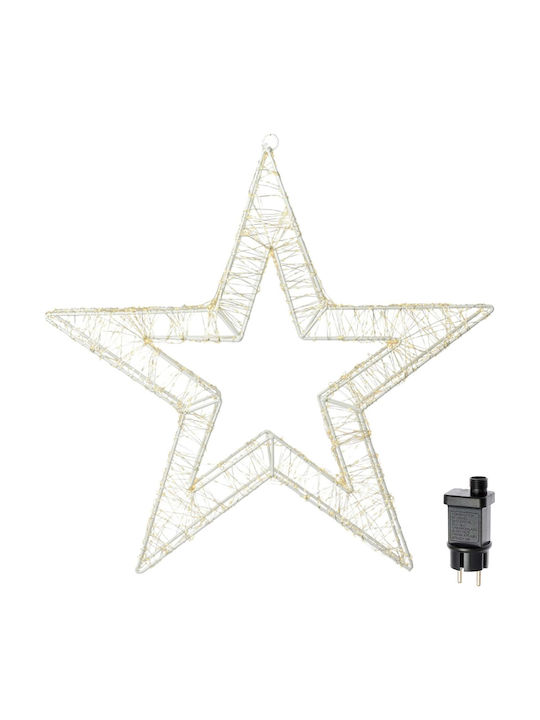 Bakaji Metal 3D Christmas Star 2400 Warm Light LEDs Width 70 cm 02842877