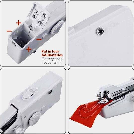 Hand Battery Sewing Machine White