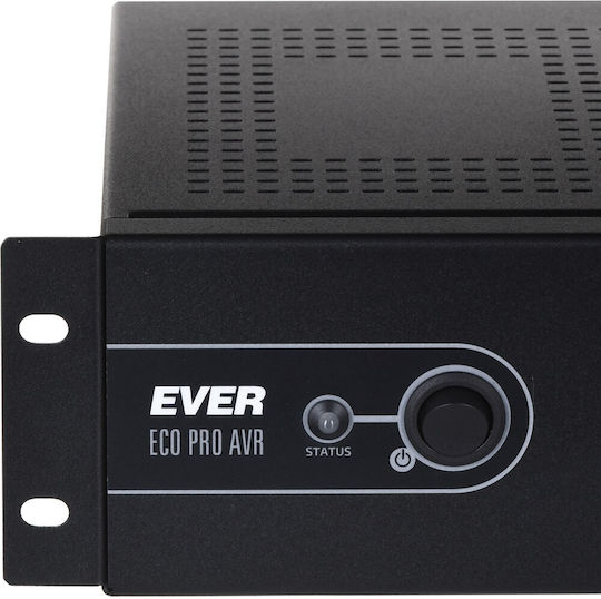 Ever ECO Pro 1200 AVR CDS 19" 2U USV 1200VA 780W mit 5 Steckdosen