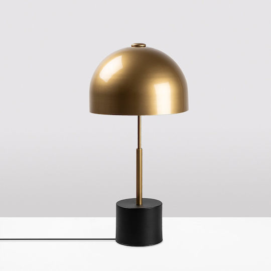 Opviq Table Lamp for Socket E14 with Black Shade and Base