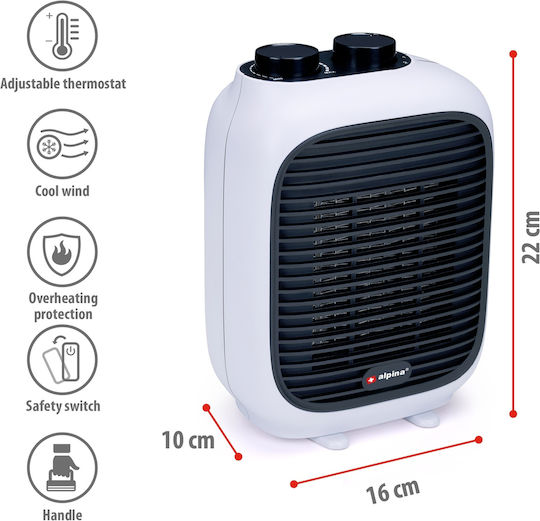 ArteLibre Αερόθερμο Δωματίου Δαπέδου Λευκό 1500W