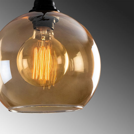 Asir Group Gold Lustră Galben Miere cu Dulie E27 20x20x116cm.