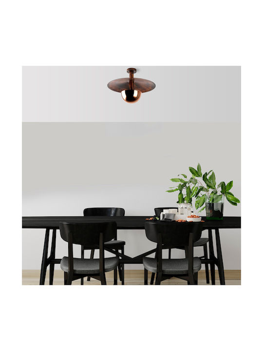 Opviq Kurt Pendant Light Orange with Socket G9 48x48x35cm
