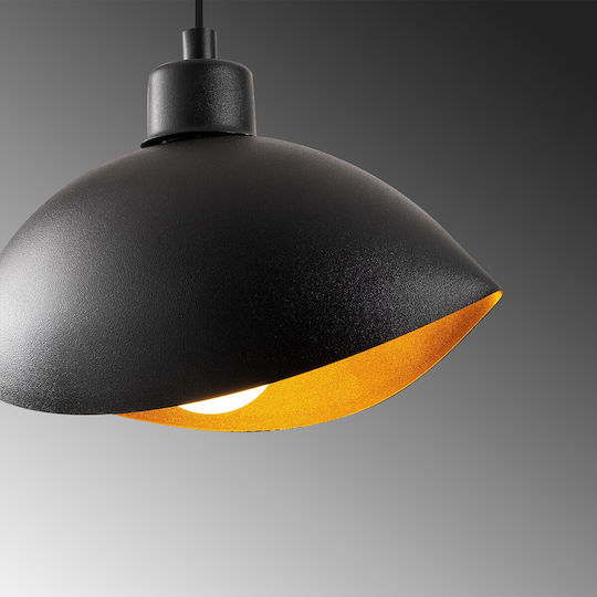 Opviq Sivani Pendant Light Black with Socket E27 28x15x112cm