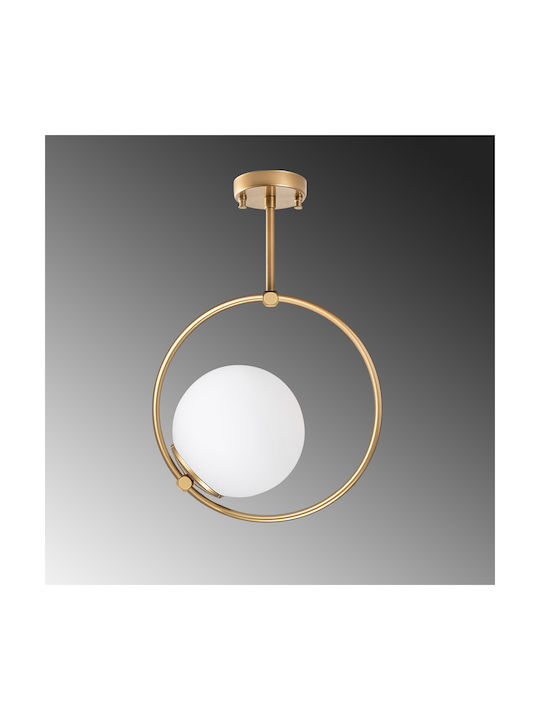 Opviq Dolunay Pendant Light Yellow with Socket E27 26x15x39cm