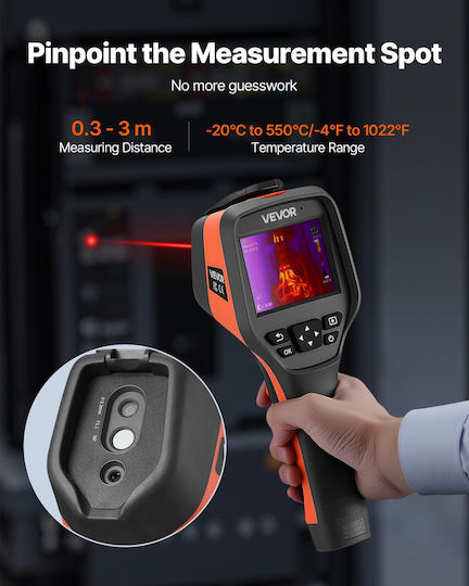 Vevor Handheld Thermal Camera with Screen 3.5" 20°C-550°C SCSYHWRXY35IZ2GB4001V9