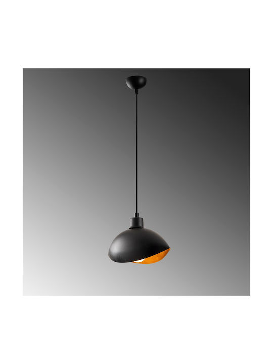 Opviq Sivani Lustră Negru cu Dulie E27 28x15x112cm.