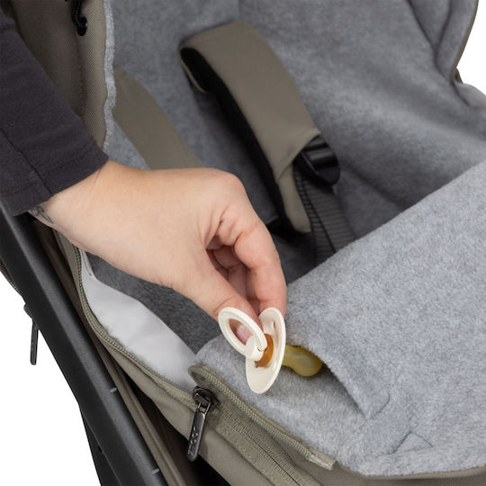 Joolz Universal Waterproof Stroller Footmuff with Fleece Lining Gray