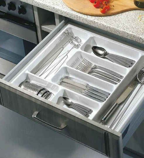 Agoform Besteckeinsatz für Schubladen Kunststoff 84x48cm Weiße