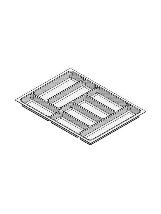 Agoform Tăvi Pentru Tacâmuri De Sertar Din Plastic 84x48cm Gri