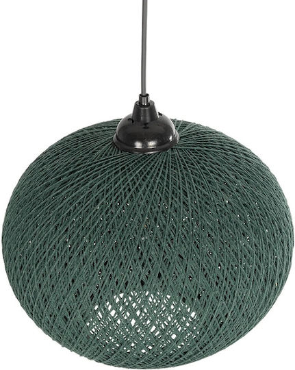 GloboStar Solei Pendant Light Green Boho with Rope for Socket E27 30x30x35cm