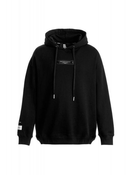 Mod Wave Movement Φούτερ Black με Κουκούλα