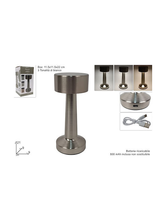 Due esse Dekorative Lampe Silber