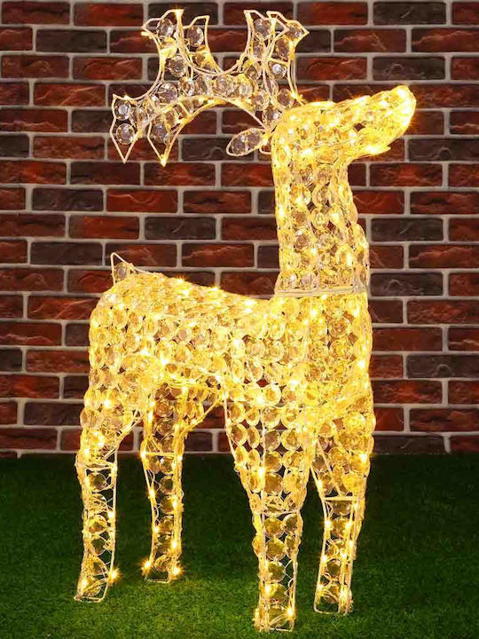Bakaji Bakaji Rena Natalitsa Illuminated 3D Acrylic Crystals 200 LED Warm White H 90 cm